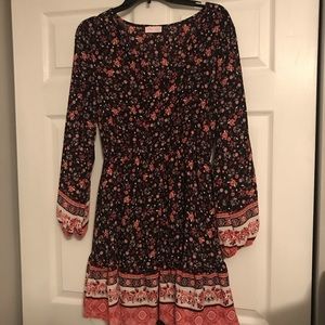 Fall Floral Dress